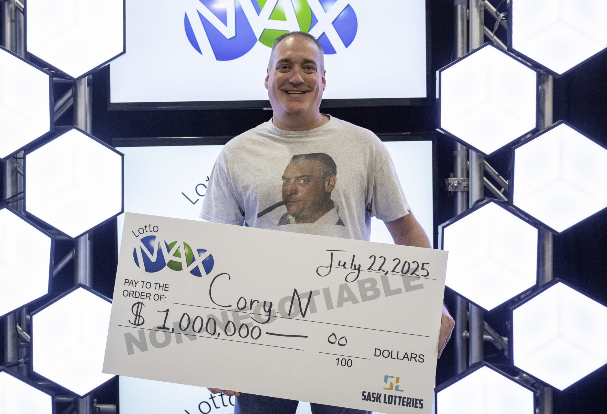 Lottery winner Cory Nickason