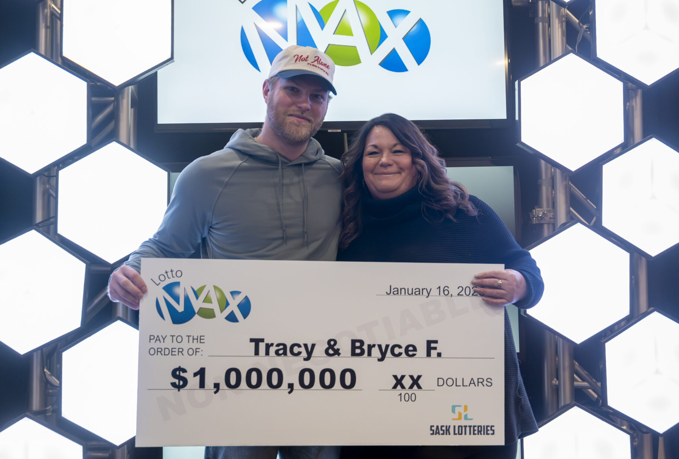 Lottery winners Bryce and Tracy Fiske