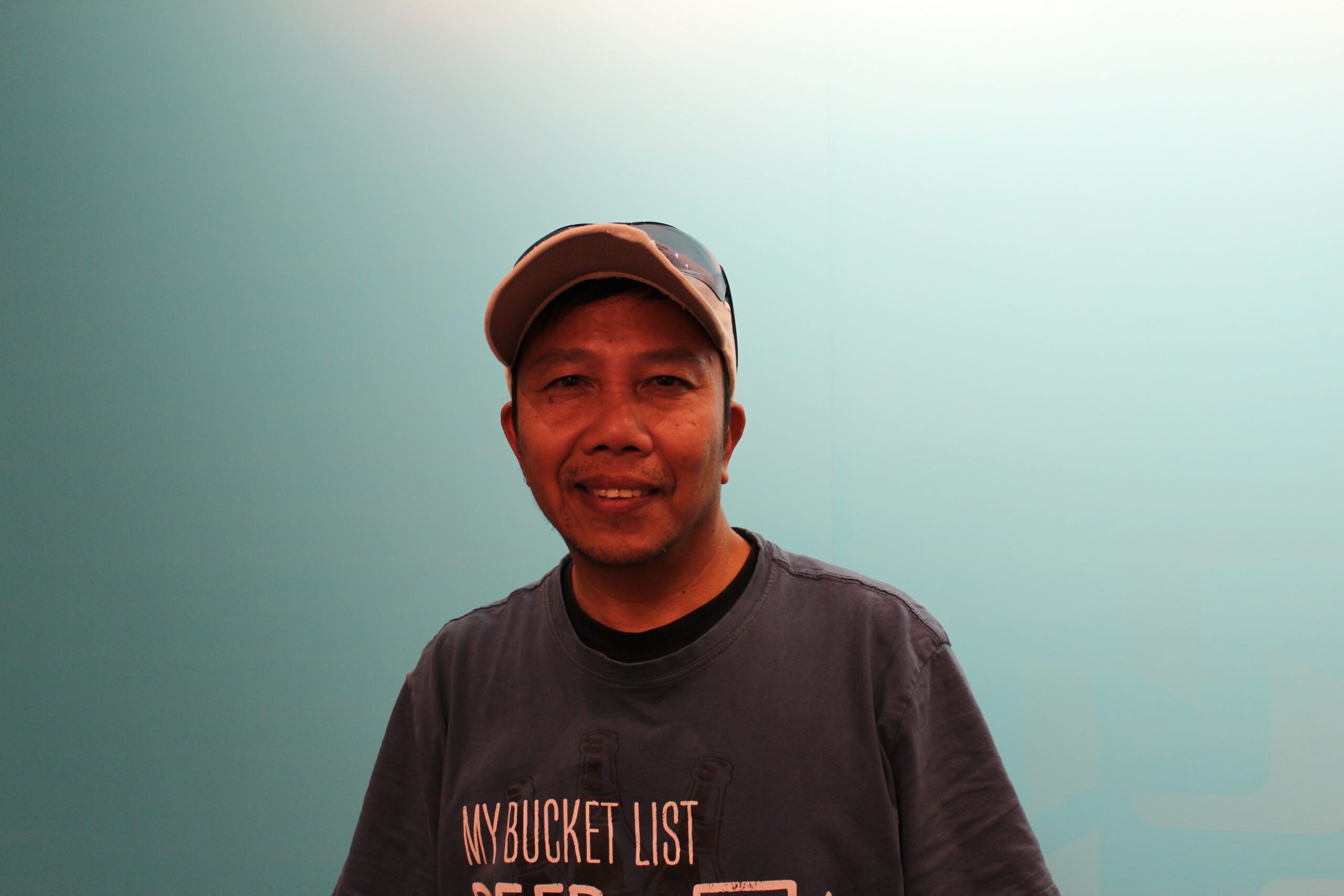 Lottery winner Voltaire Aguilar